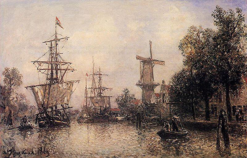 Johan Barthold Jongkind The Port of Rotterdam China oil painting art